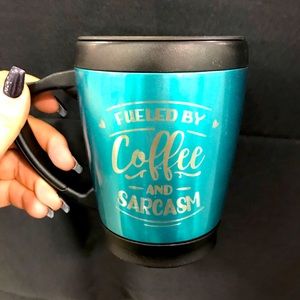 Teal coffee mug